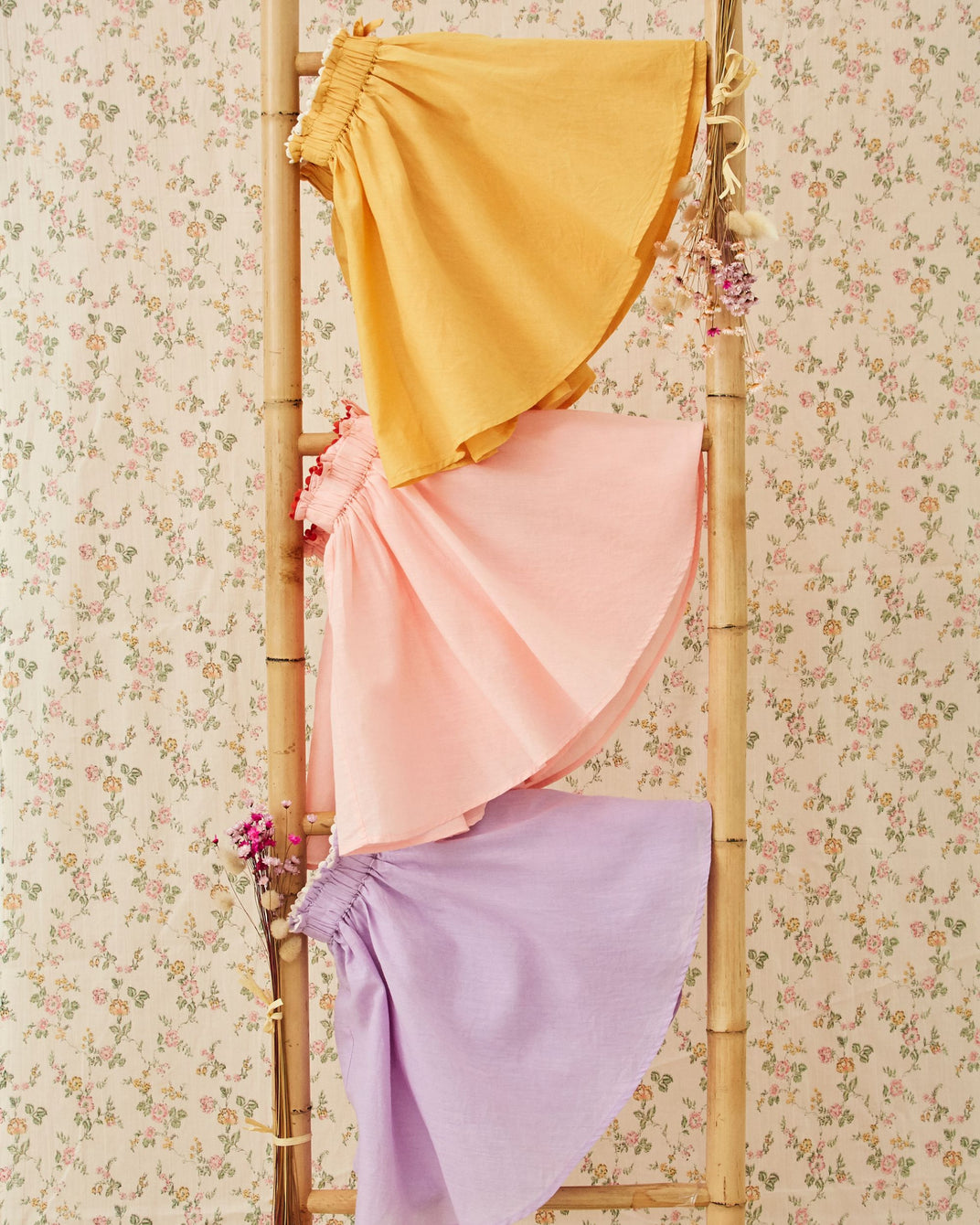 Jupe - Voile de coton jaune