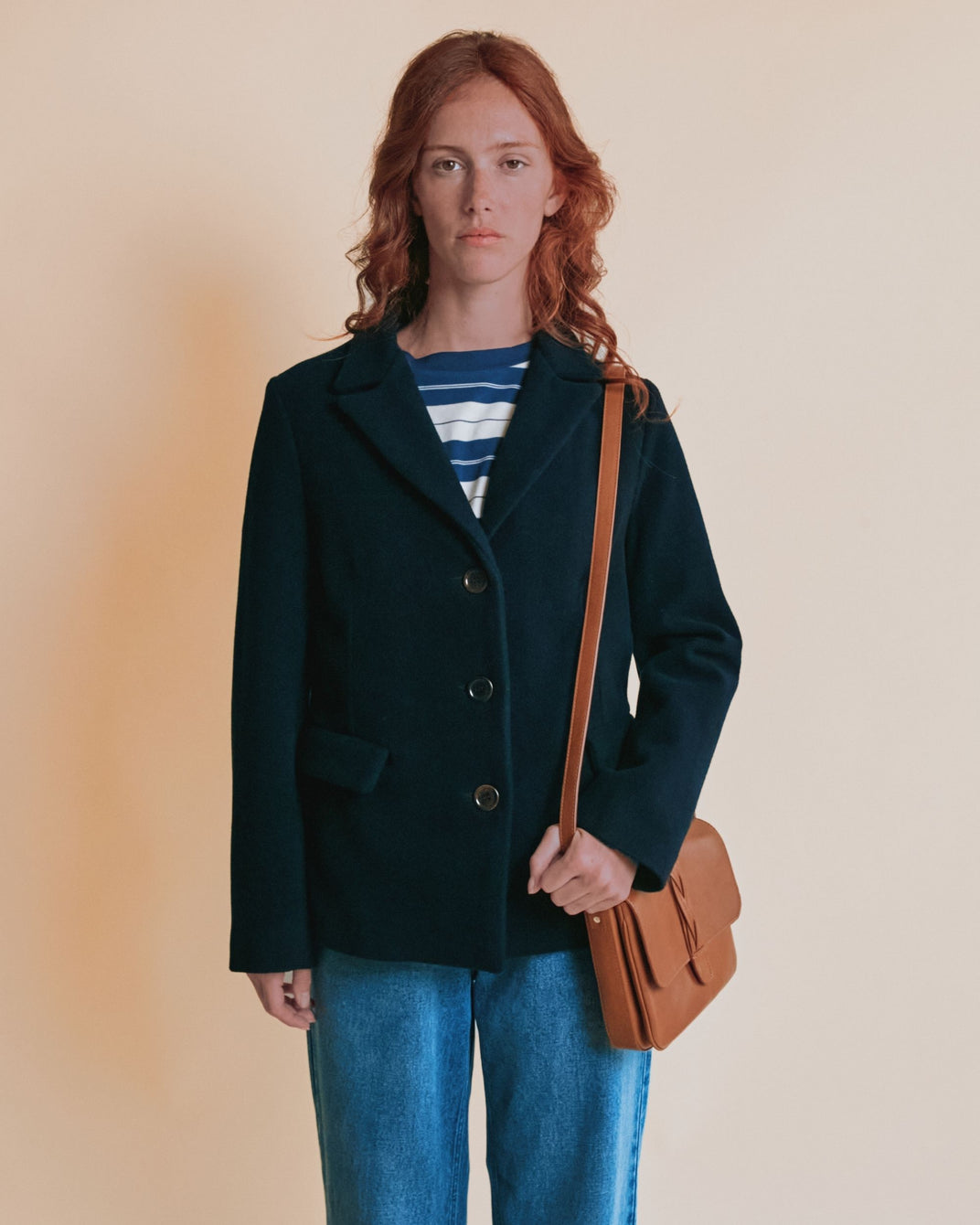 Veste tailleur - Laine marine