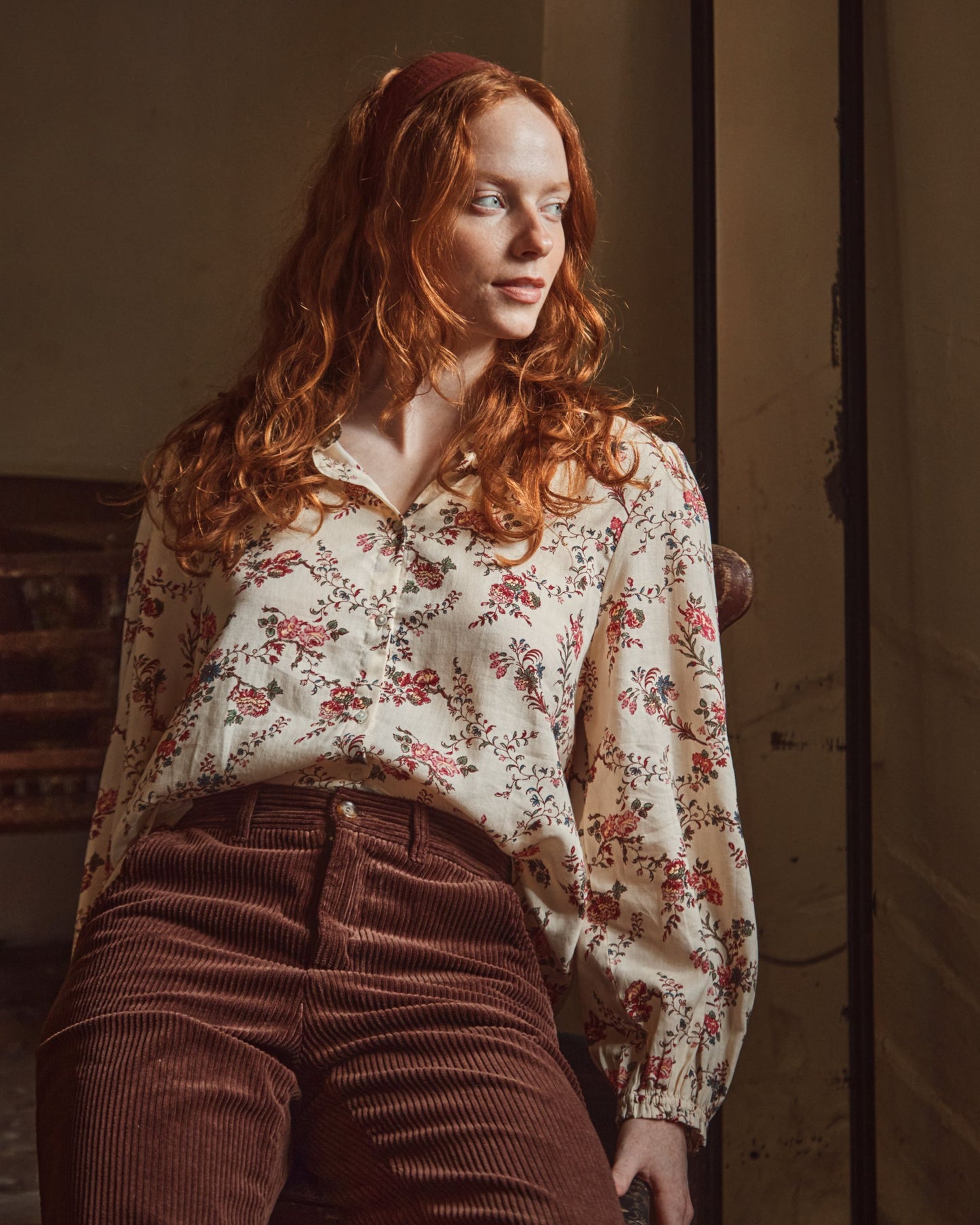 Ecru orchid shirt