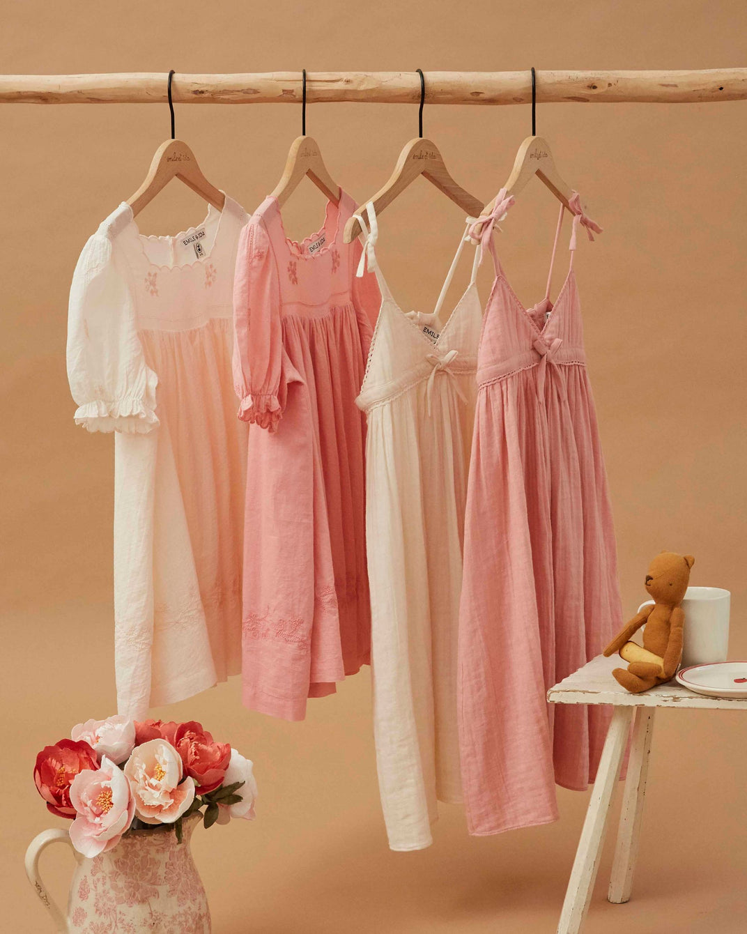 Robe - Brodée texturée écru