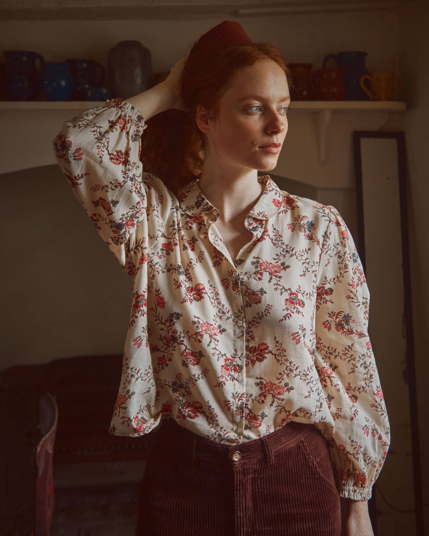 Ecru orchid shirt