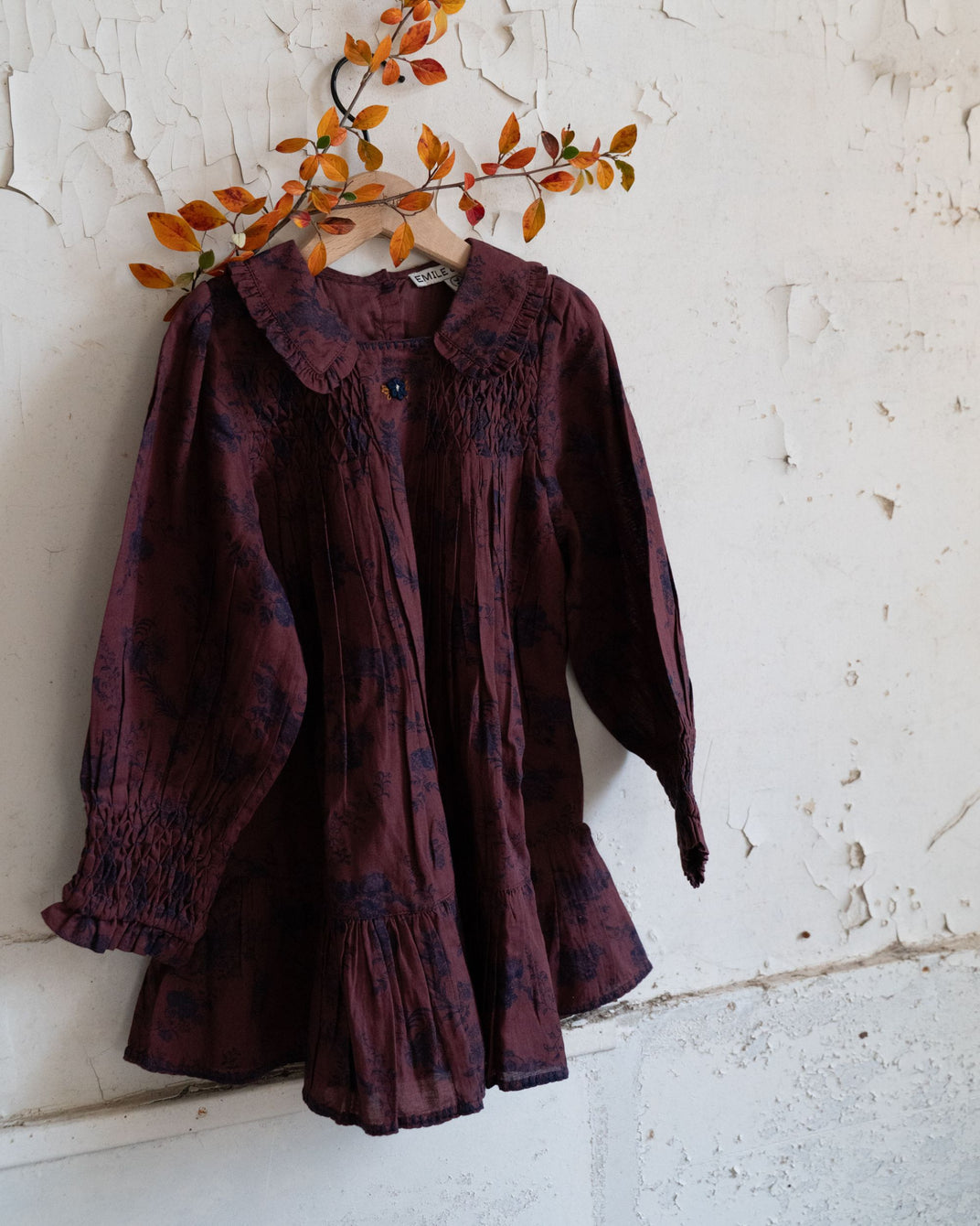 Robe smockée orchid violine