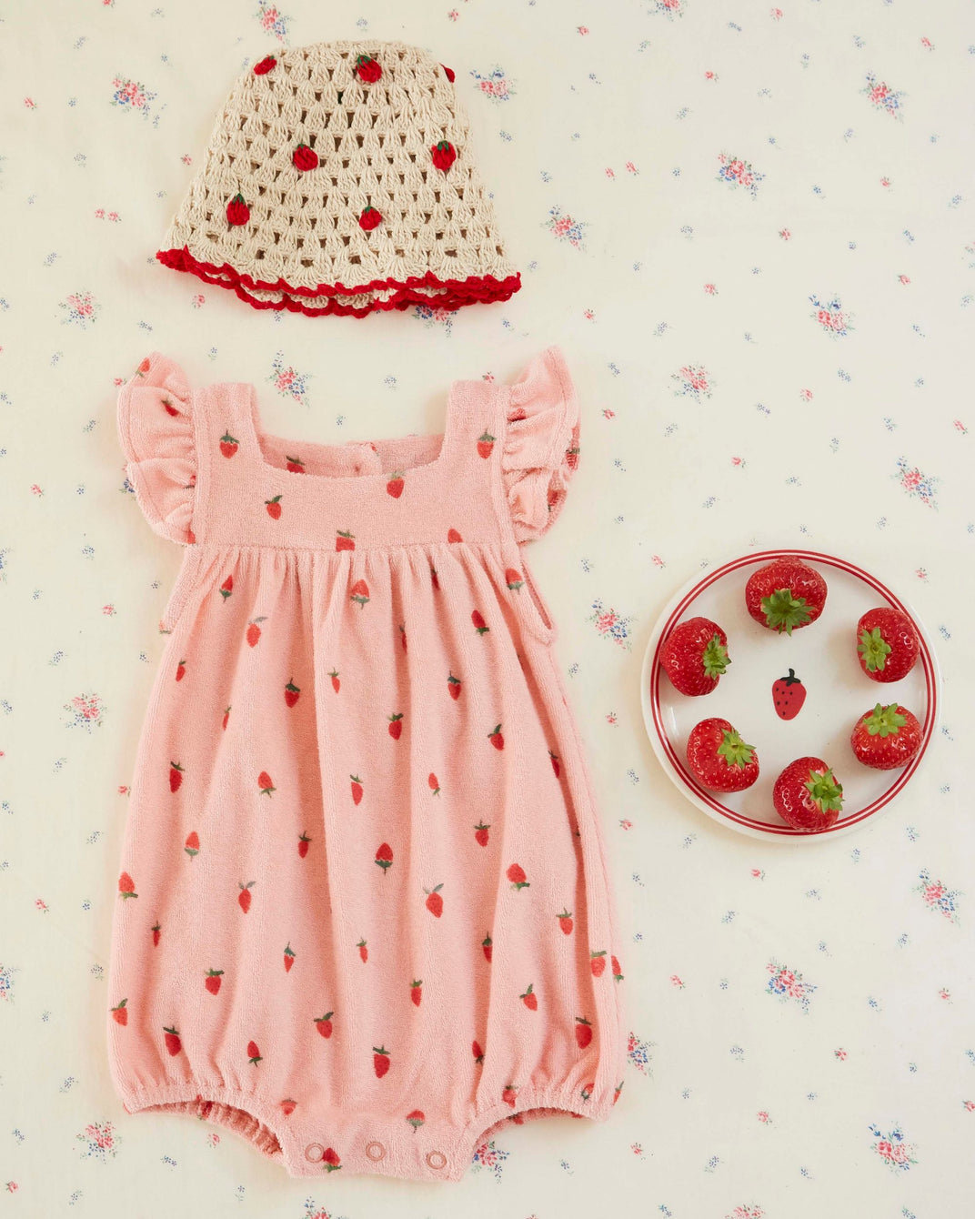 Combibloomer - Éponge fraises rose