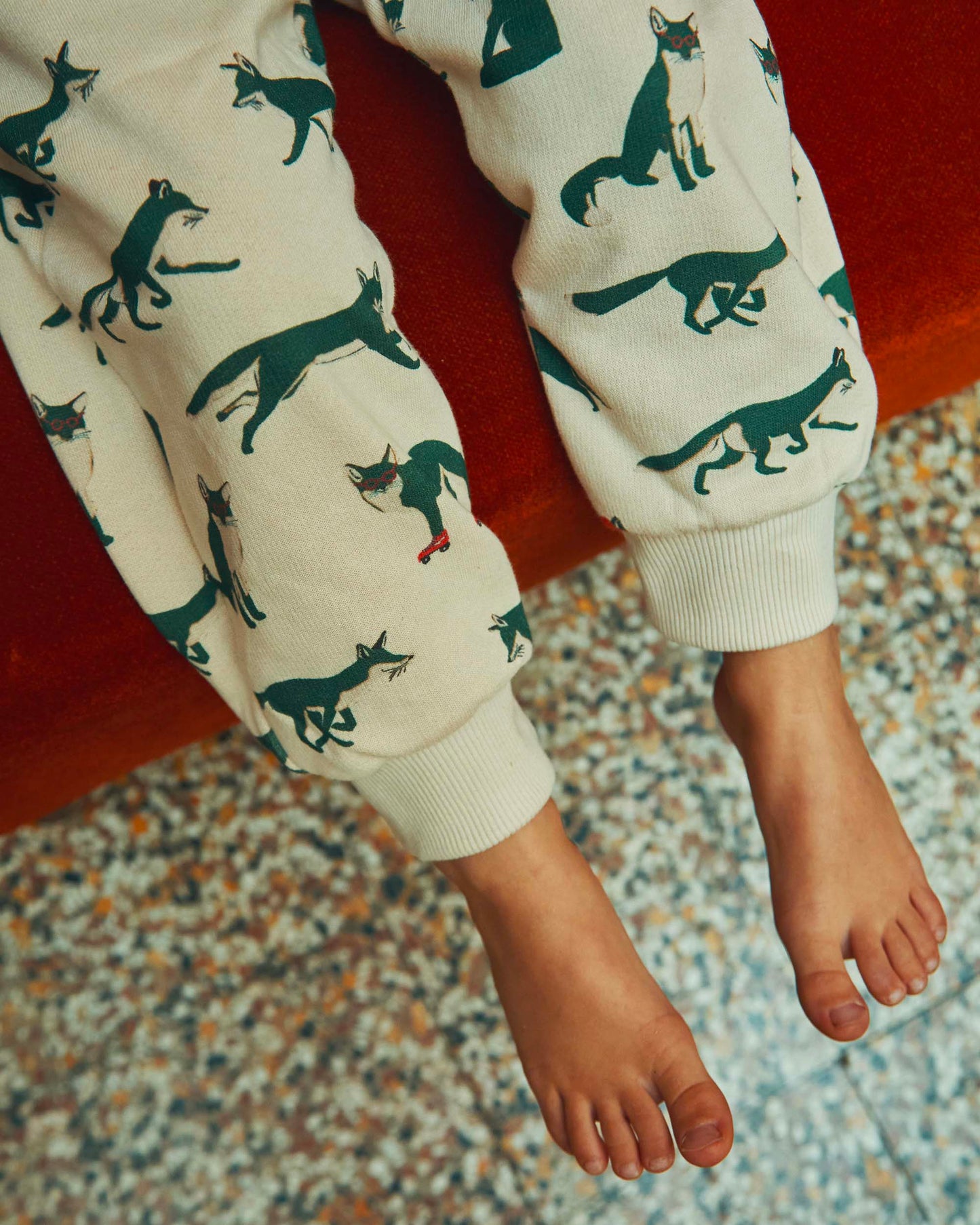 Jogger renard coton bio écru