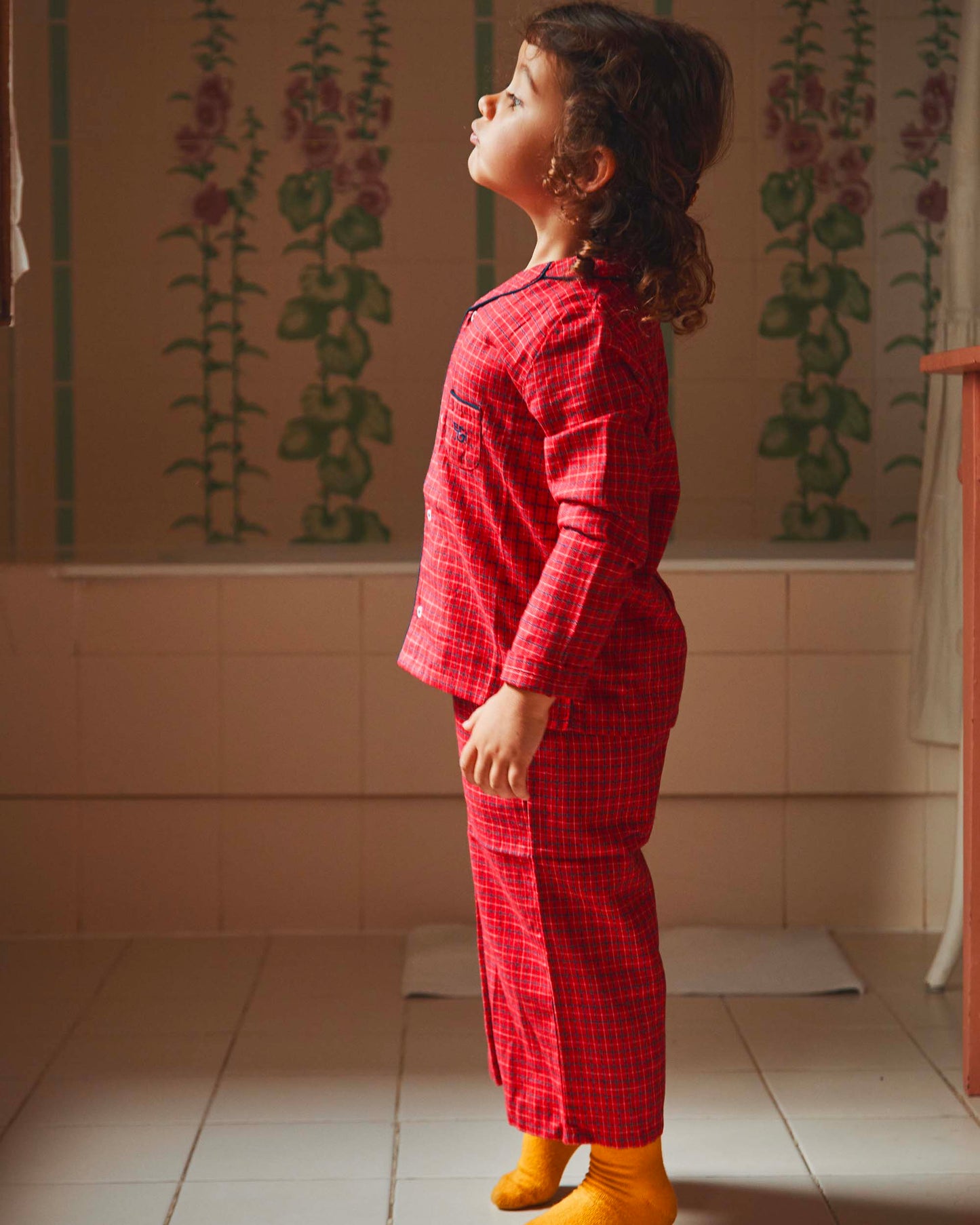 Pyjama écossais rouge