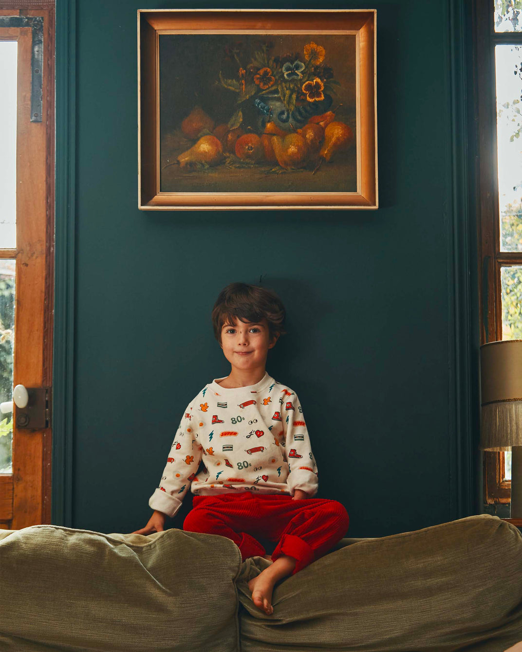 Sweat rétro coton bio écru