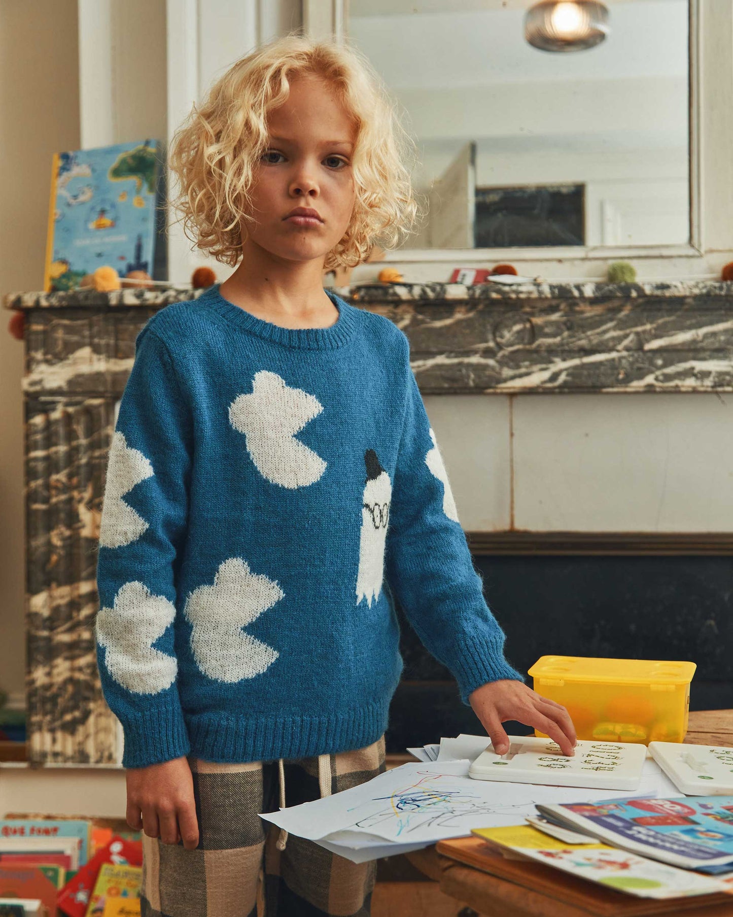 Pull fantôme bleu