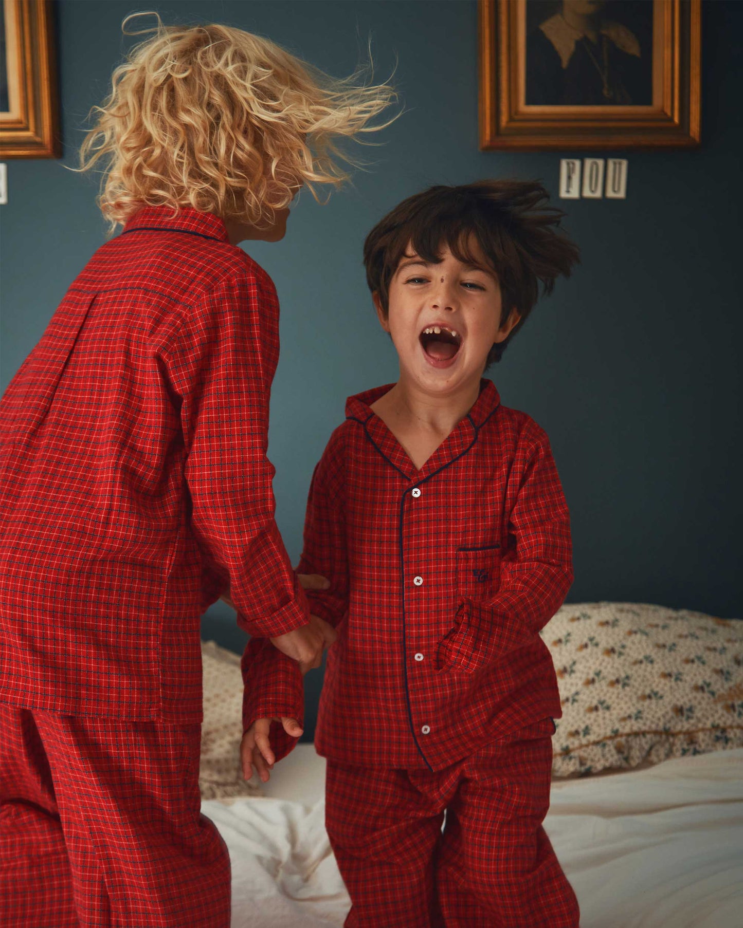 Pyjama écossais rouge
