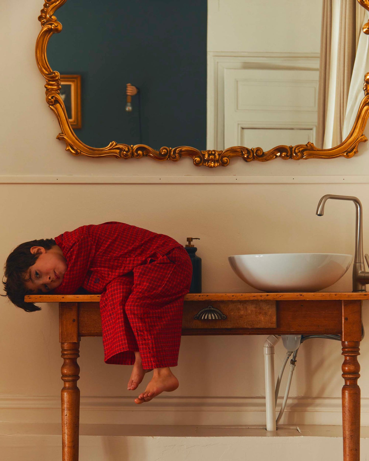 Pyjama écossais rouge