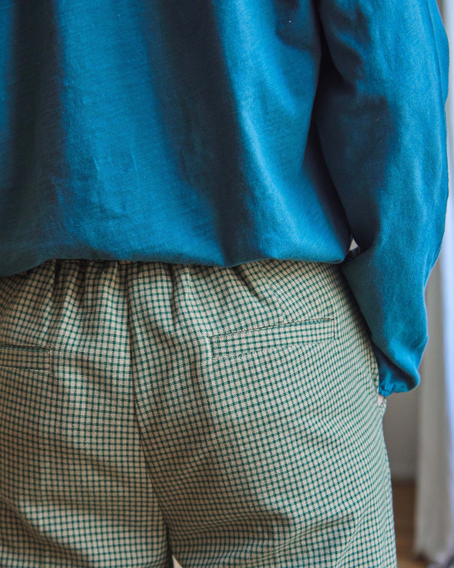 Pantalon coton denise vert
