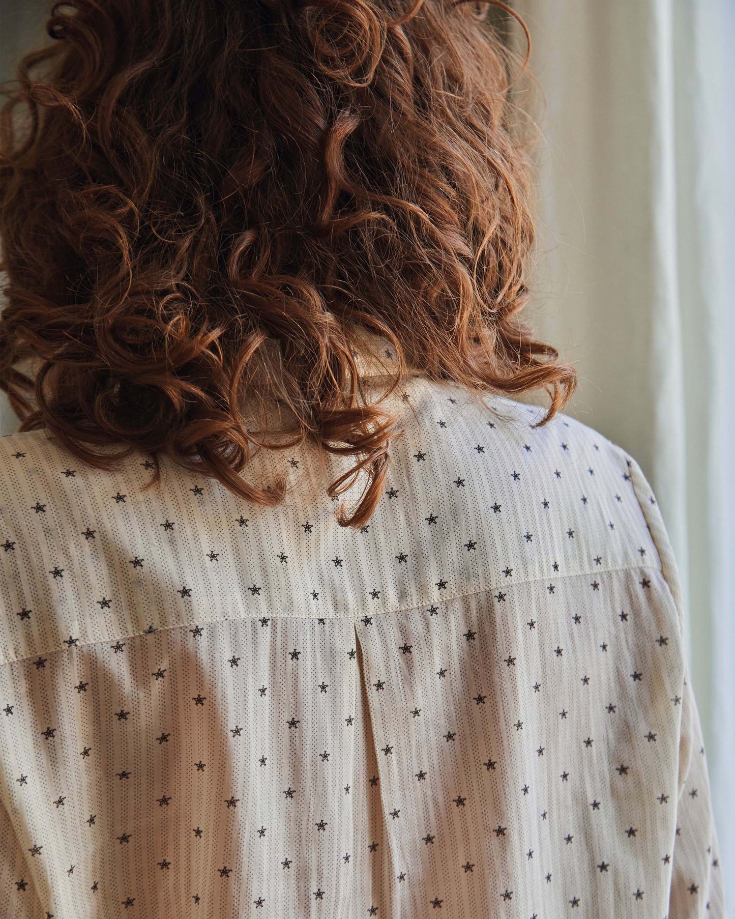 Chemise étoiles écru