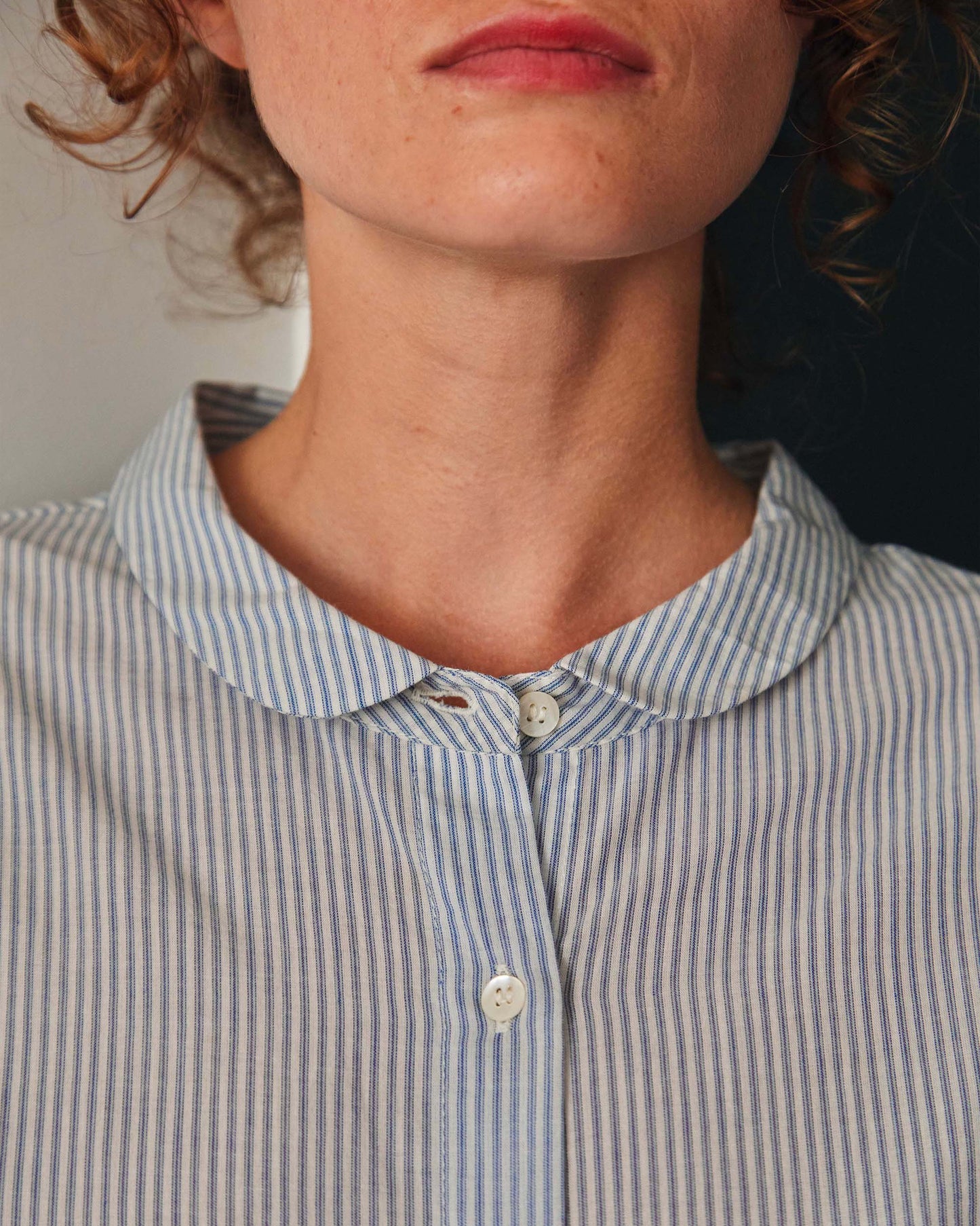 Chemise rayures bleu et blanc