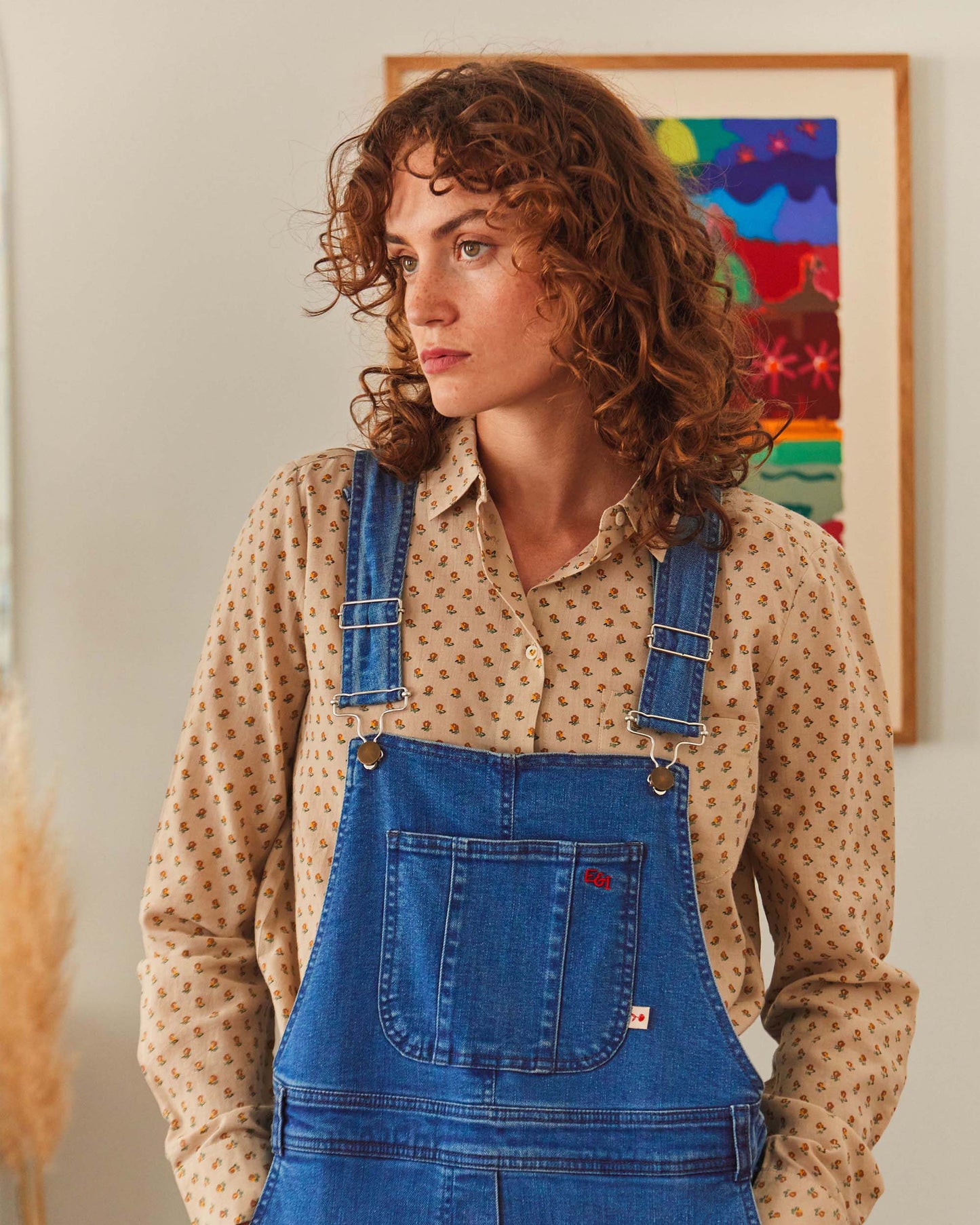 Salopette boyfriend coton denim