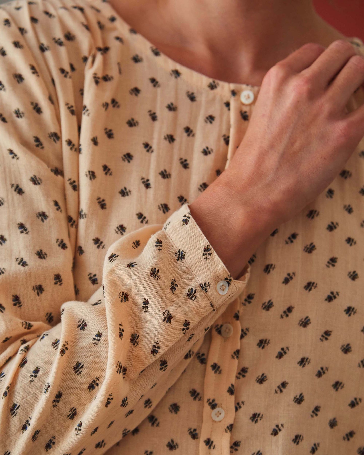 Blouse chardon beige