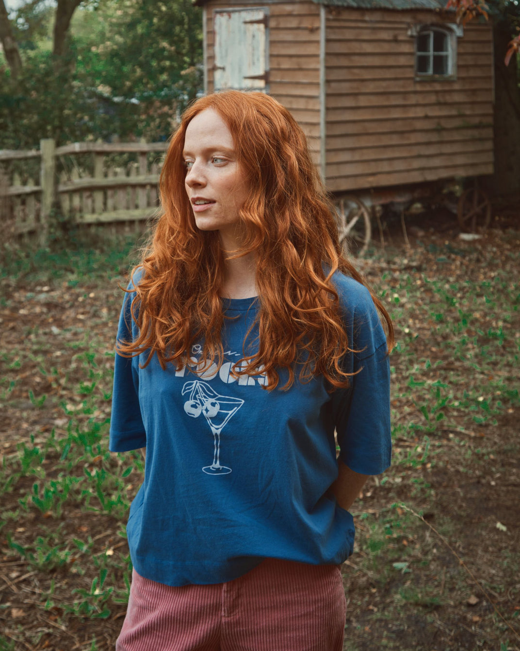 T-shirt On the Rocks coton bio bleu