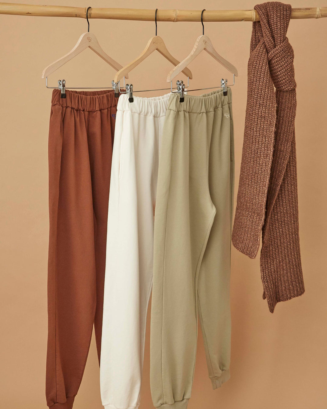 Jogging coton bio kaki