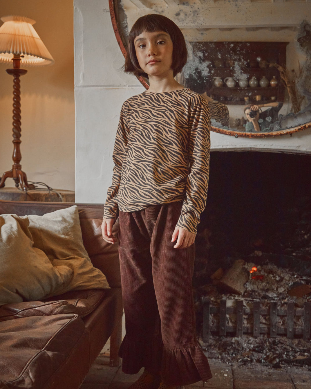 T-shirt coton bio zèbre