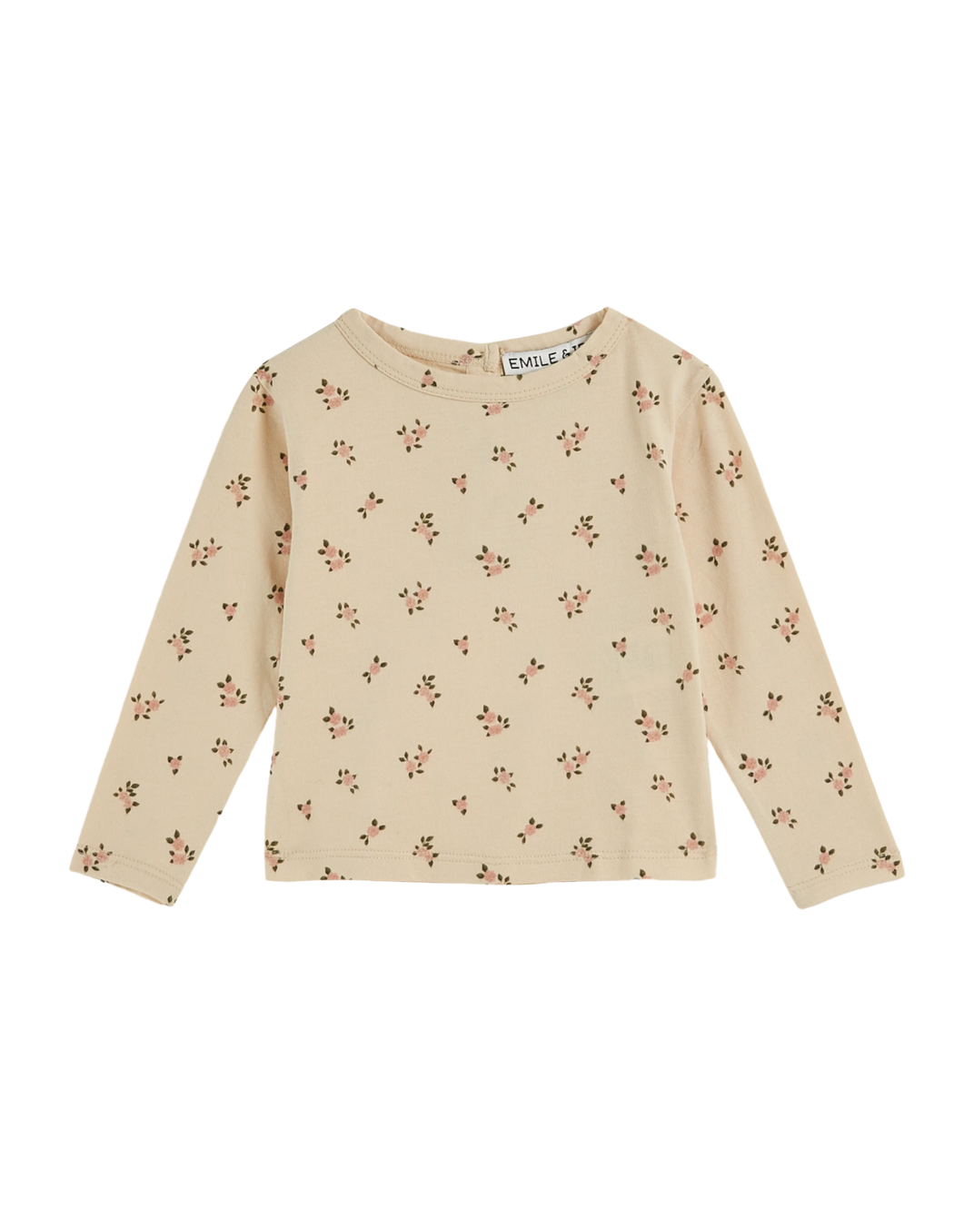 T-shirt coton bio petite rose brioche