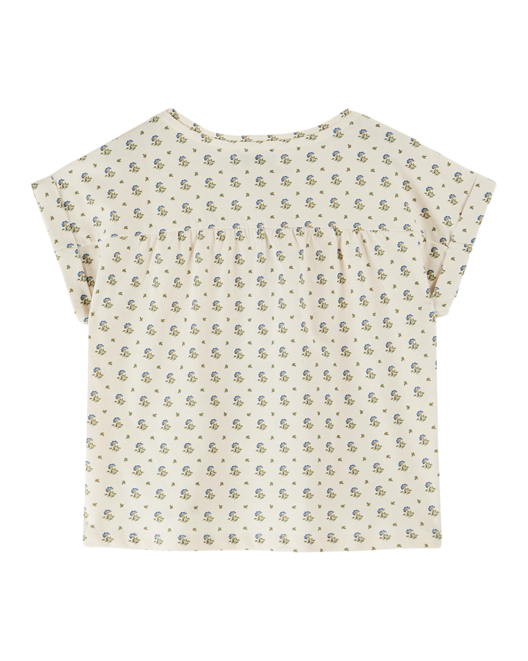 Organic cotton t-shirt with iris flowers