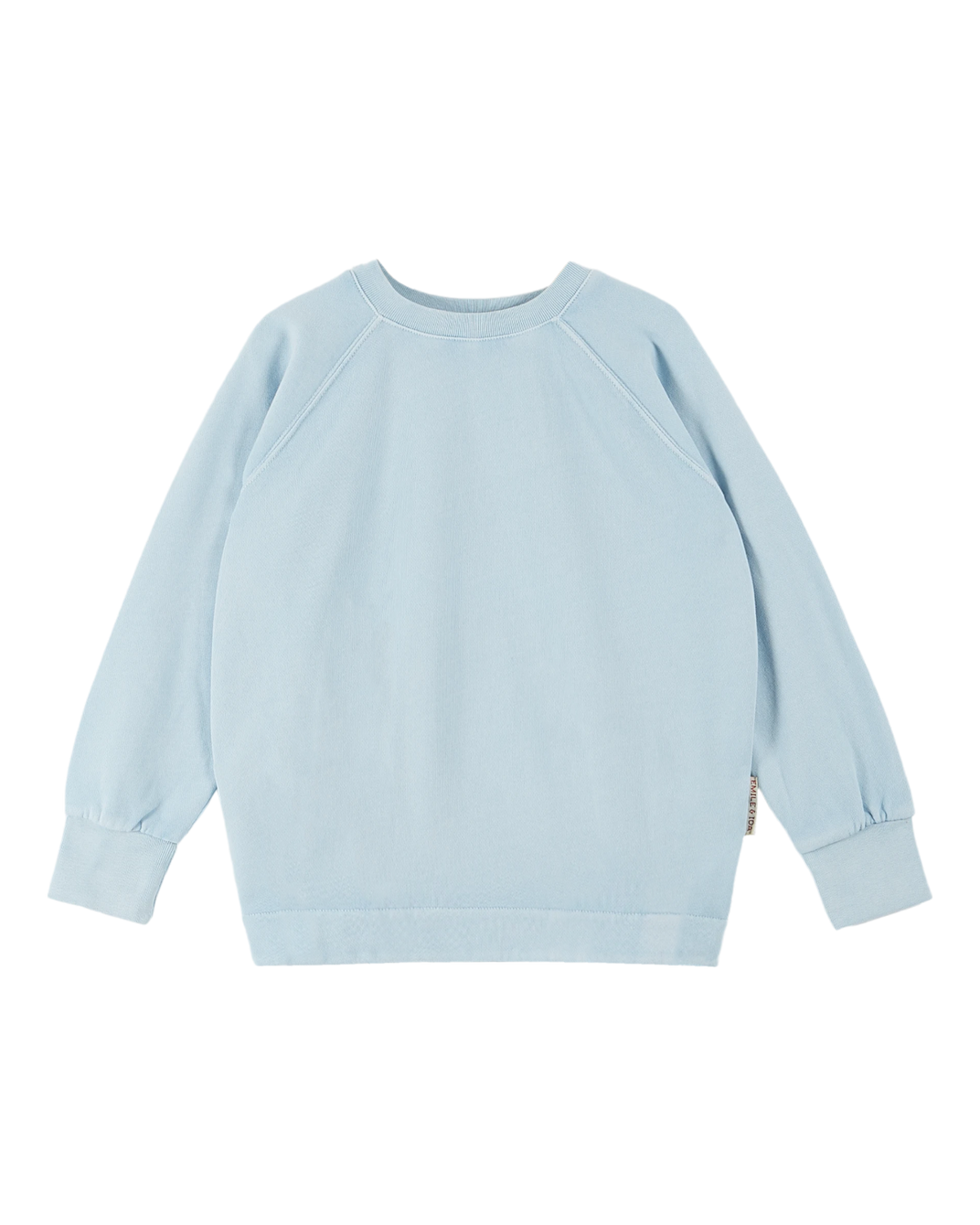 Sweat - enfant coton et teinture bio bleu glacier