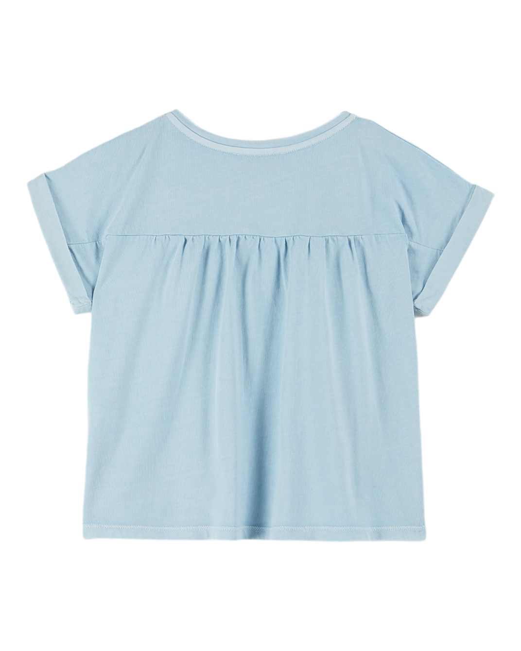 T-shirt - coton et teinture bio bleu glacier