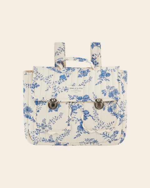 Cartable matelassé orchid bleu
