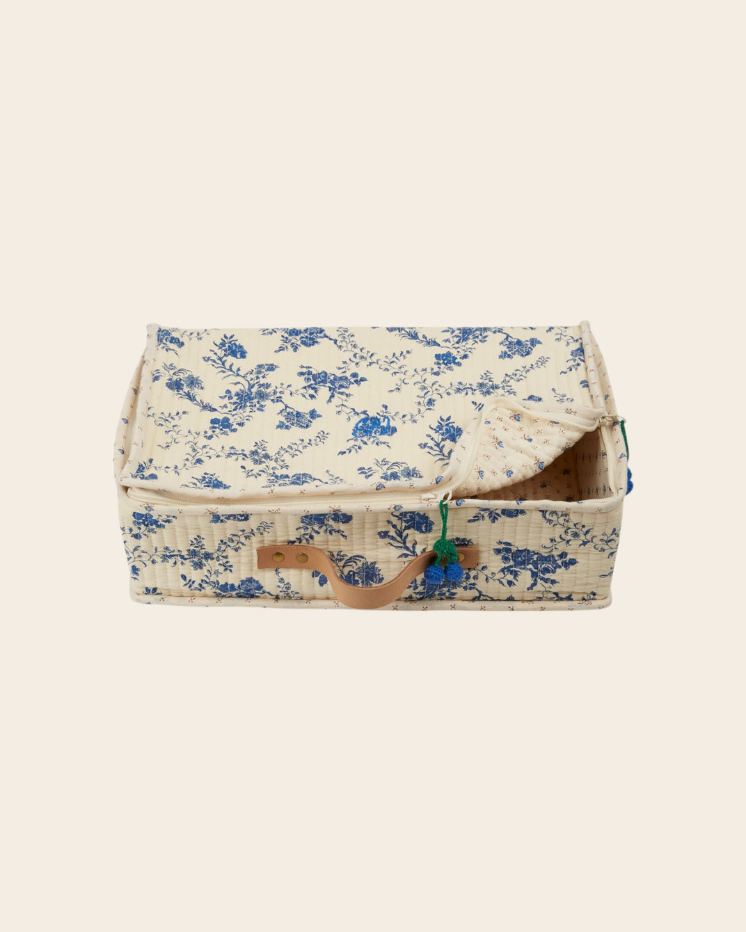 Valise matelassée orchid bleu