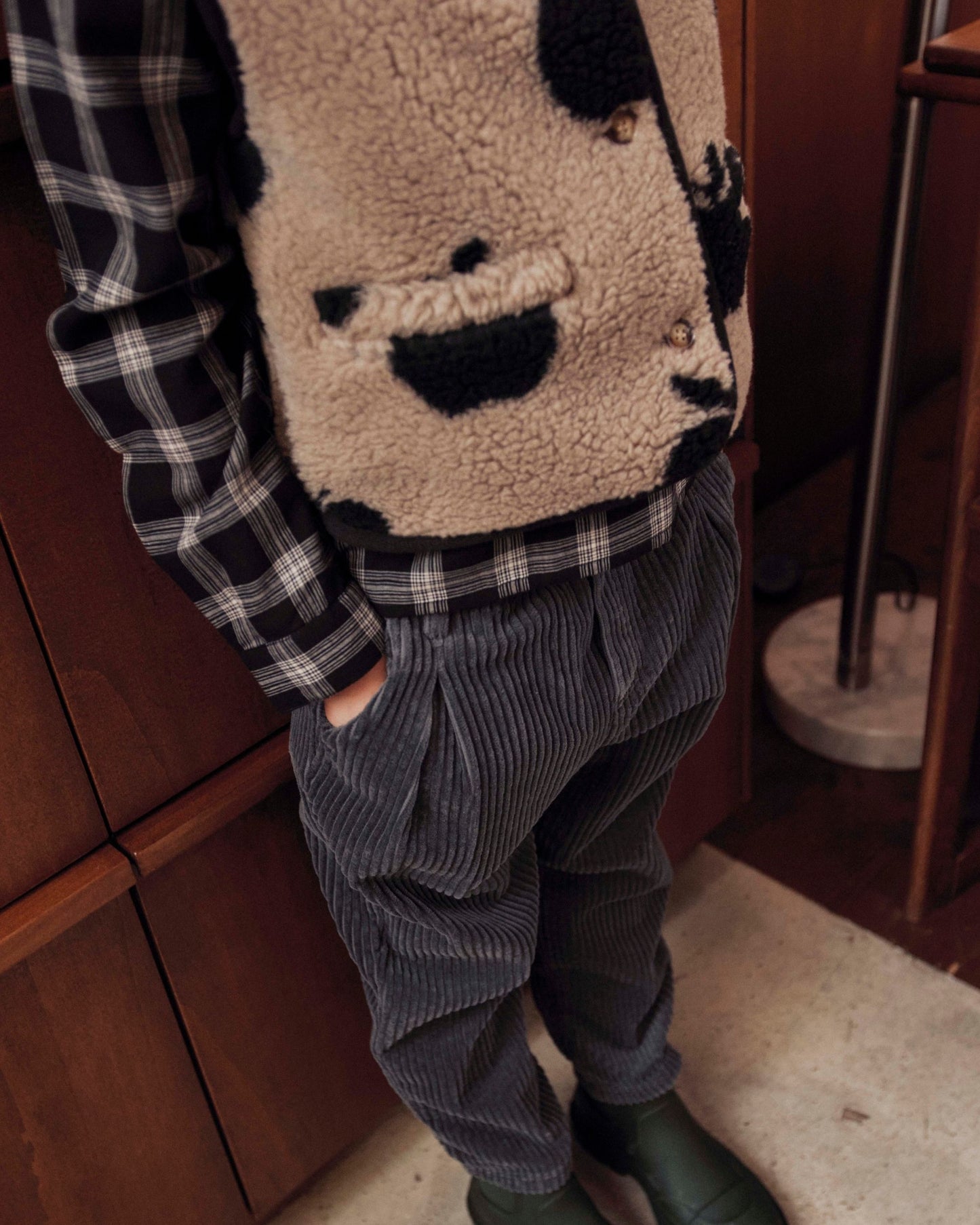 Kurta carreaux noir et blanc