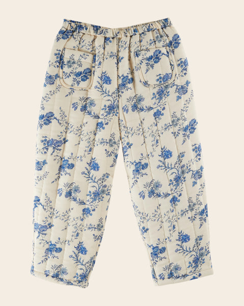 Pantalon matelassé orchid bleu