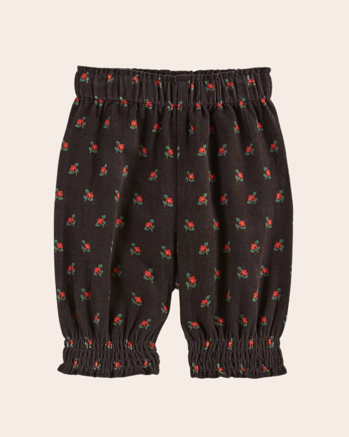 Sarouel velours poppy noir