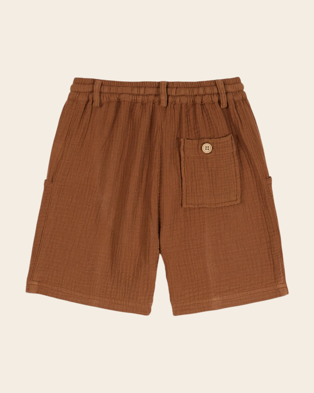 Short - Gaze de coton marron