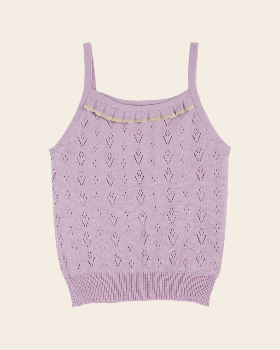 Top - Pointelle violet