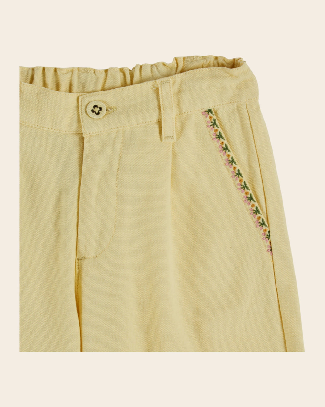 Pantalon - Poches cerises mimosa