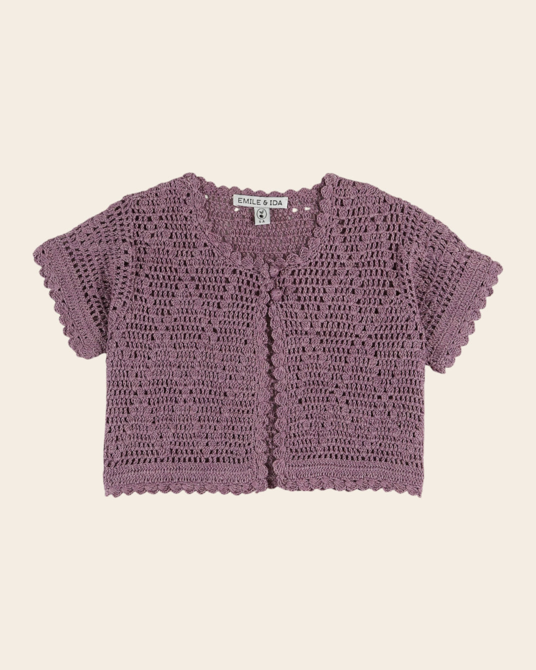 Cardigan - Crochet violet