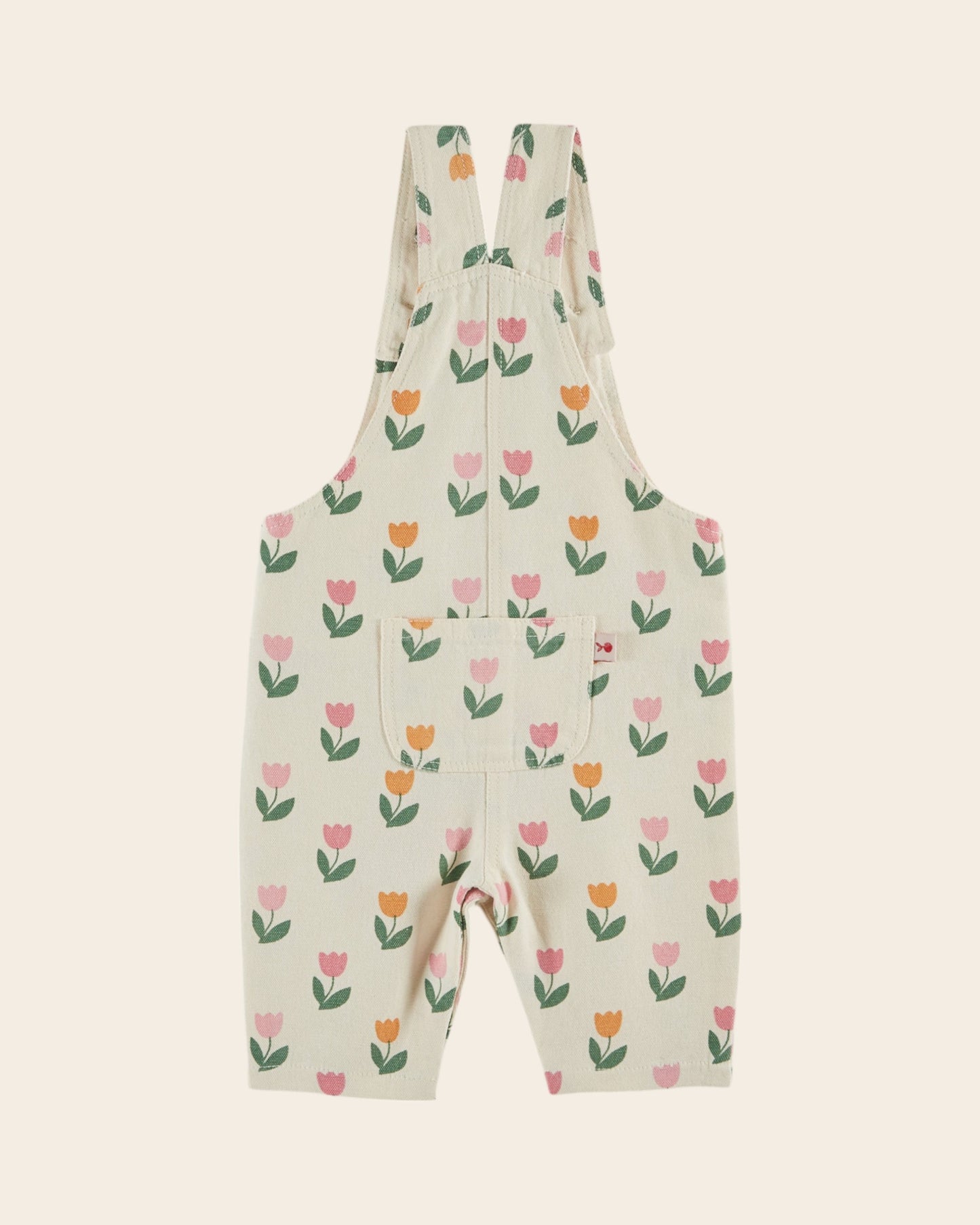 Salopette - Bébé tulipes crème