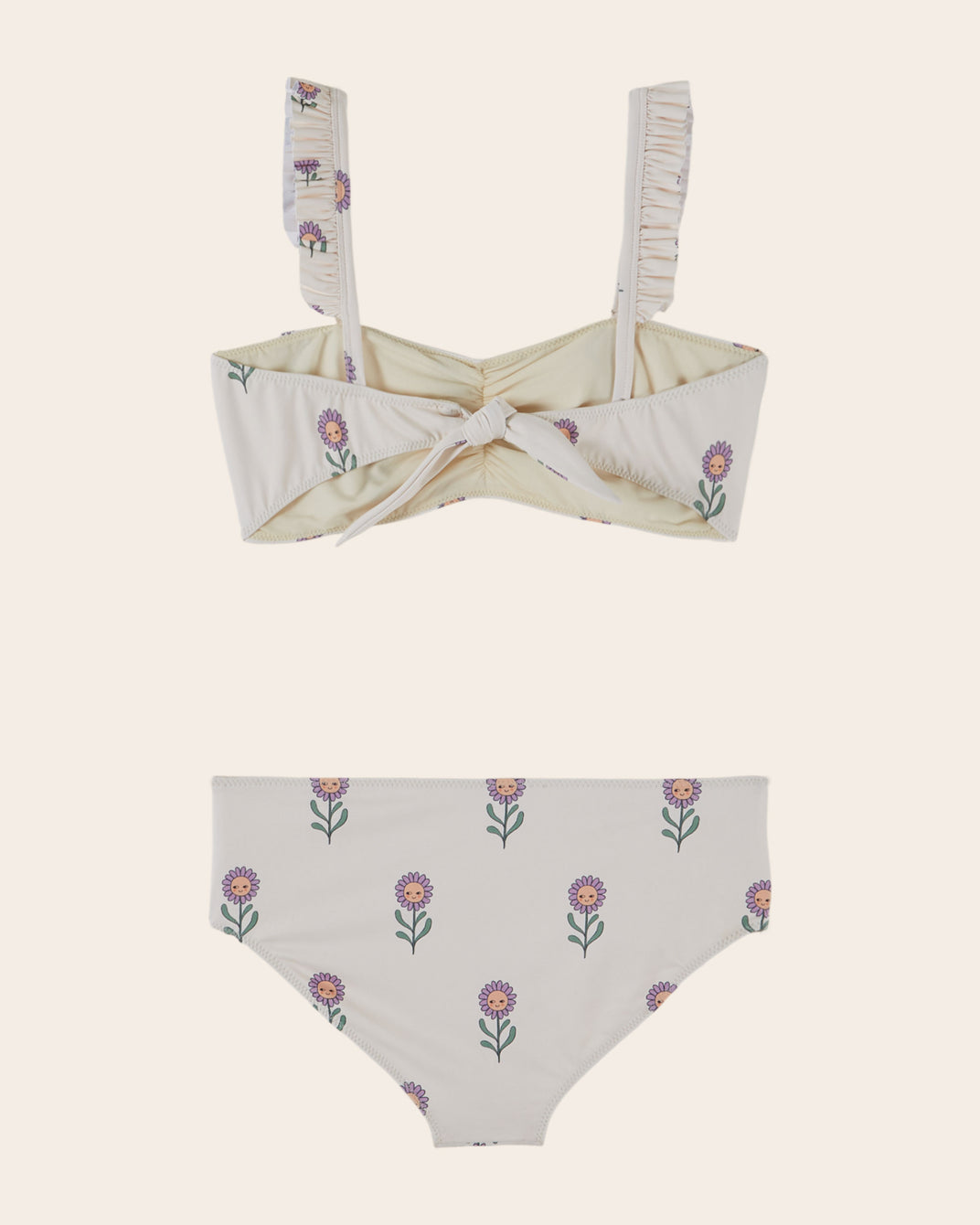Maillot de bain - Deux pièces marguerites crème