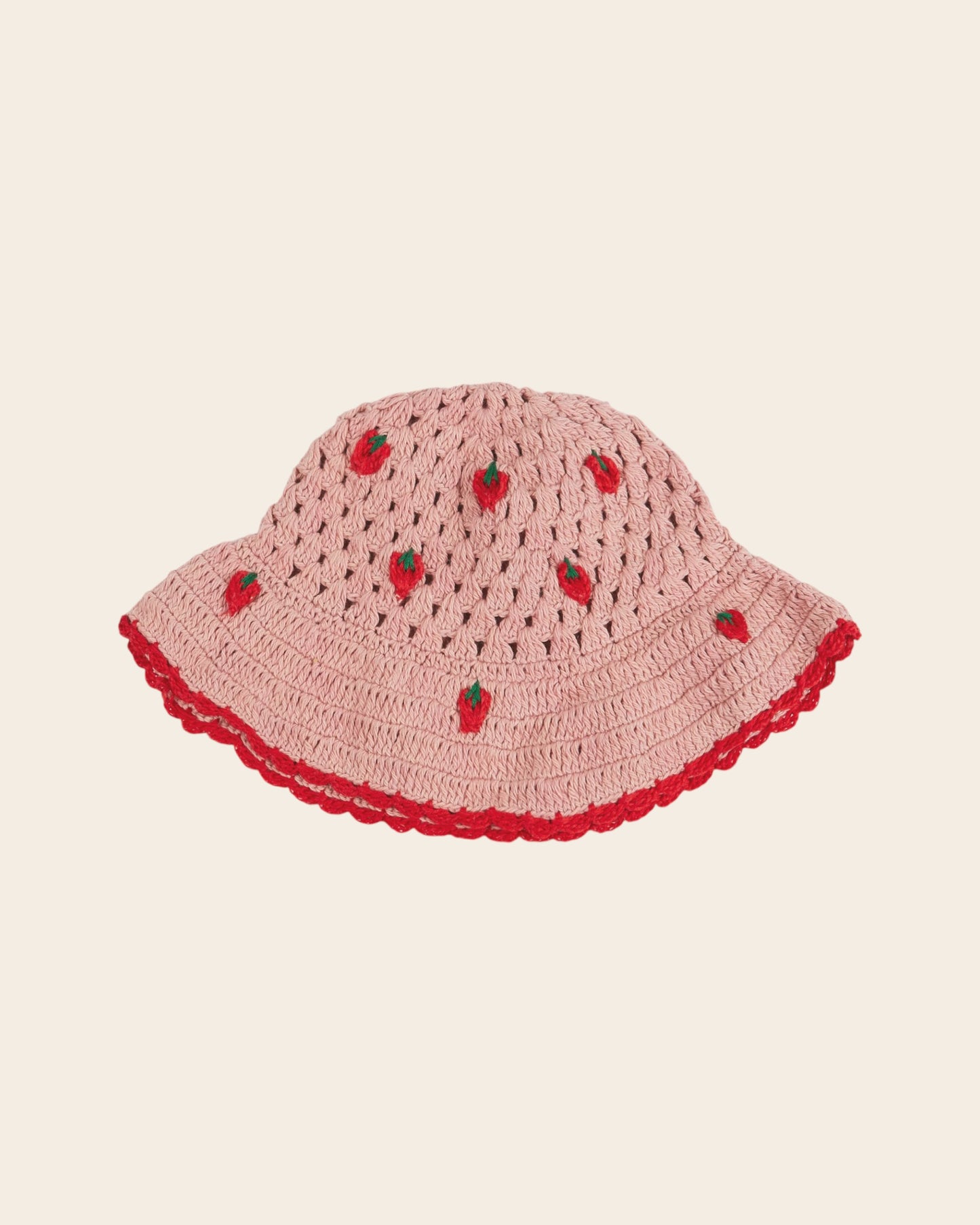 Bob - Crochet fraises rose