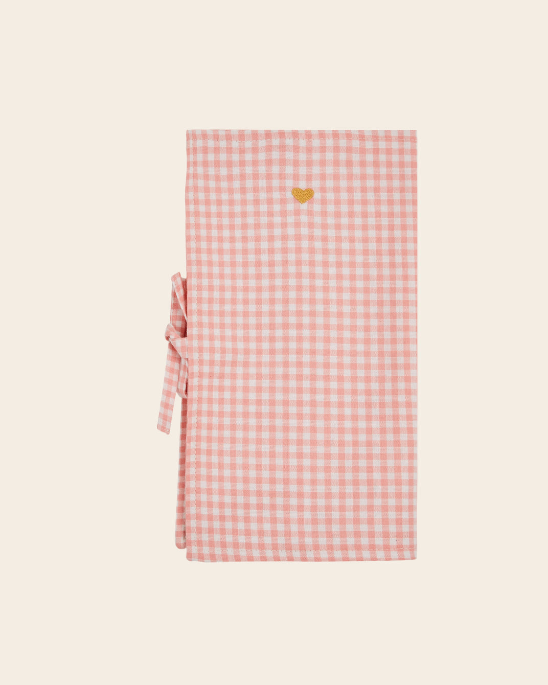Couvre livret - Vichy rose