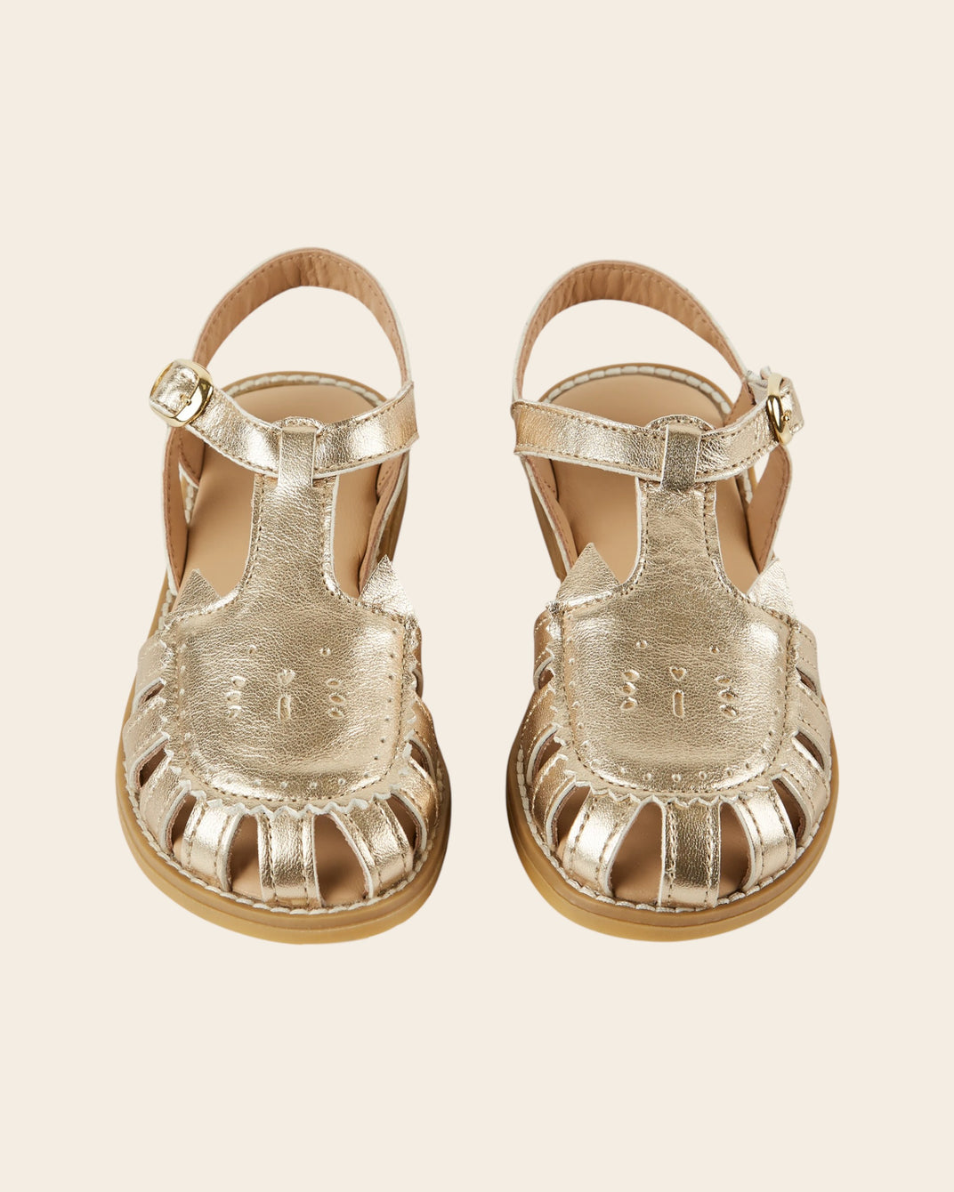 Sandales - Chat doré