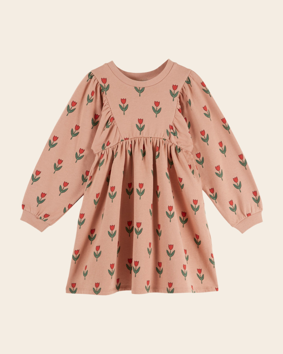 Robe - Molleton tulipe rose