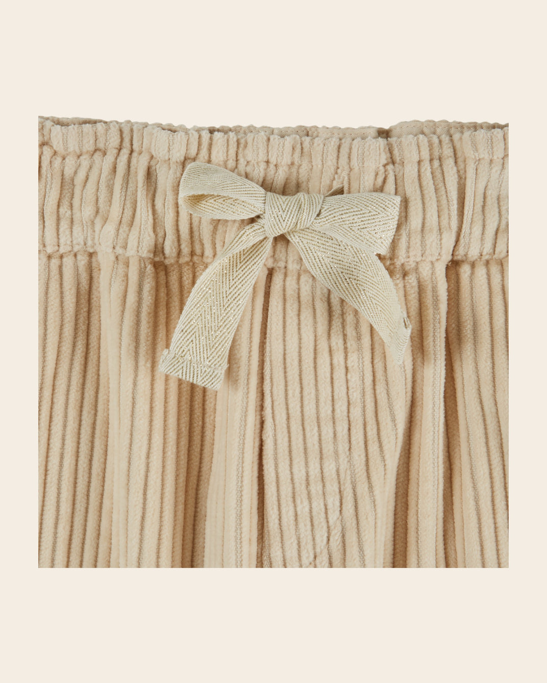 Pantalon jogger - Velours beige