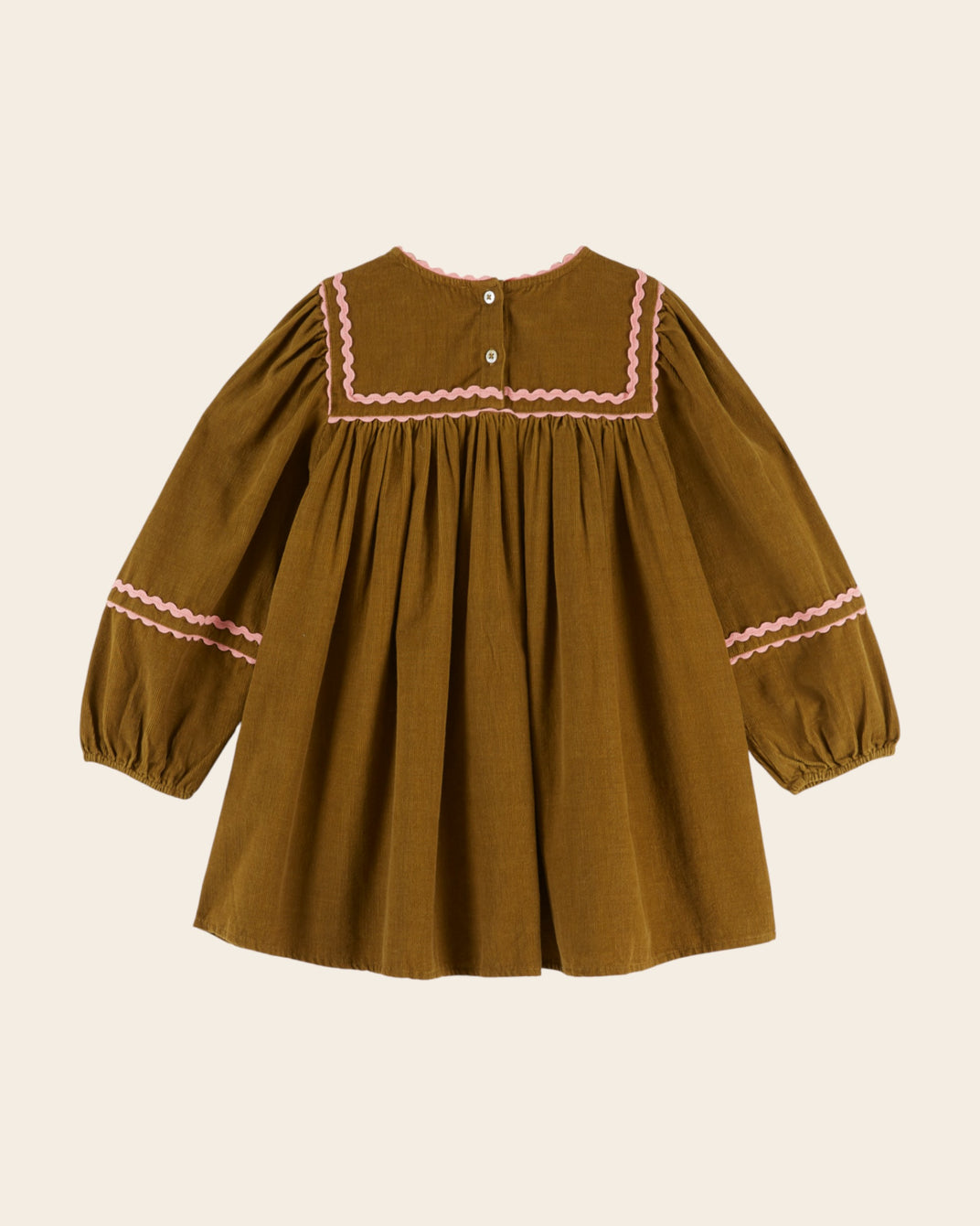 Robe - Galon velours vert