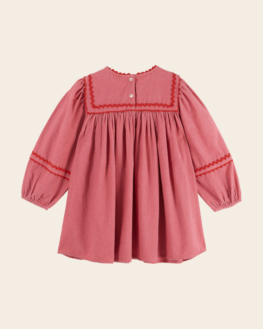 Robe - Galon velours rose