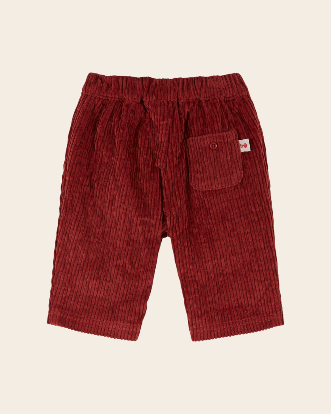 Pantalon bébé - Velours rouge