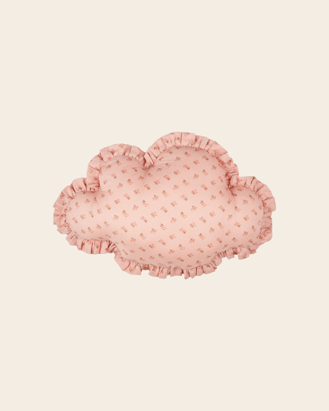 Coussin nuage - Fleuri rose