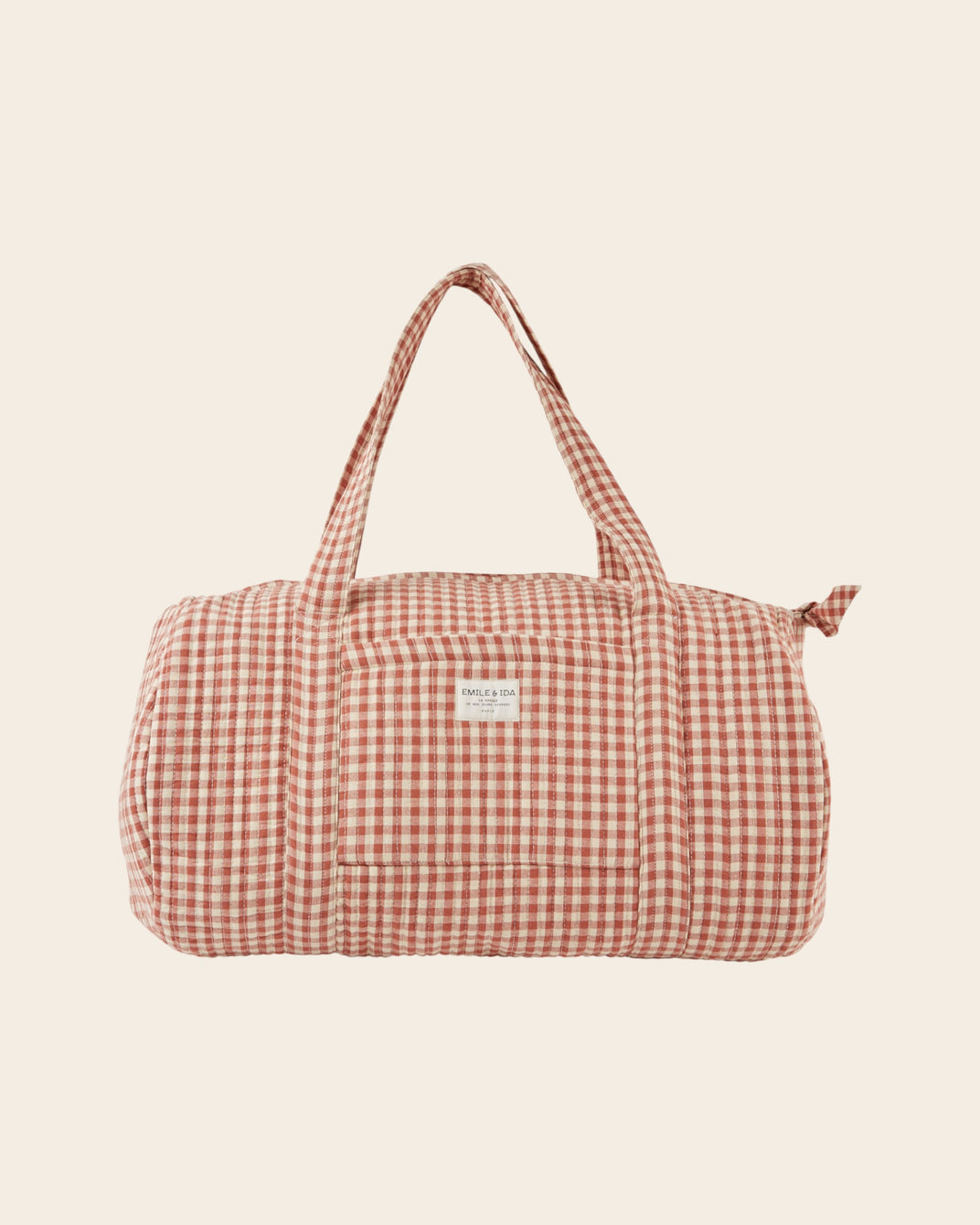 Sac week-end - Vichy terracotta