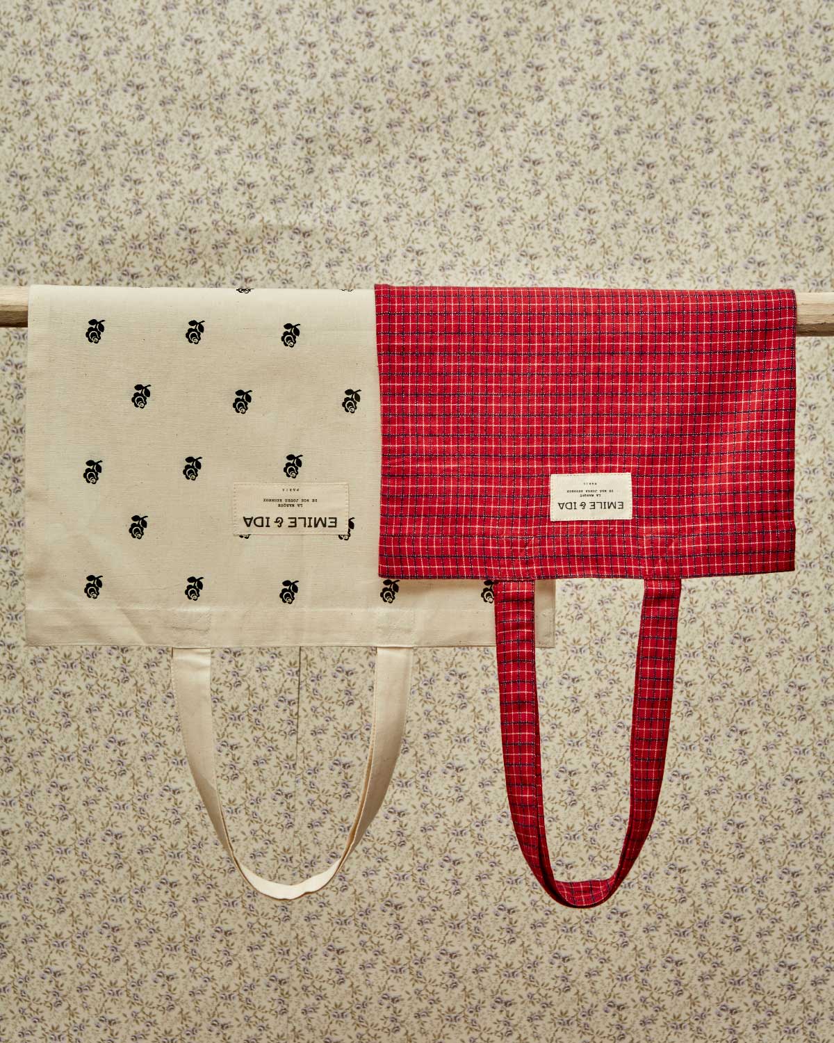 Tote bag ecossais rouge