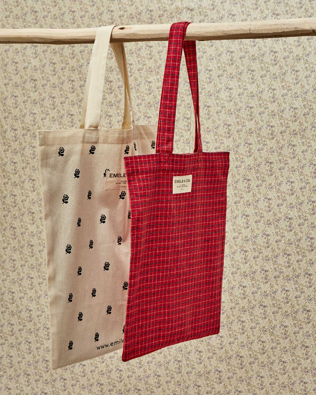 Tote bag ecossais rouge