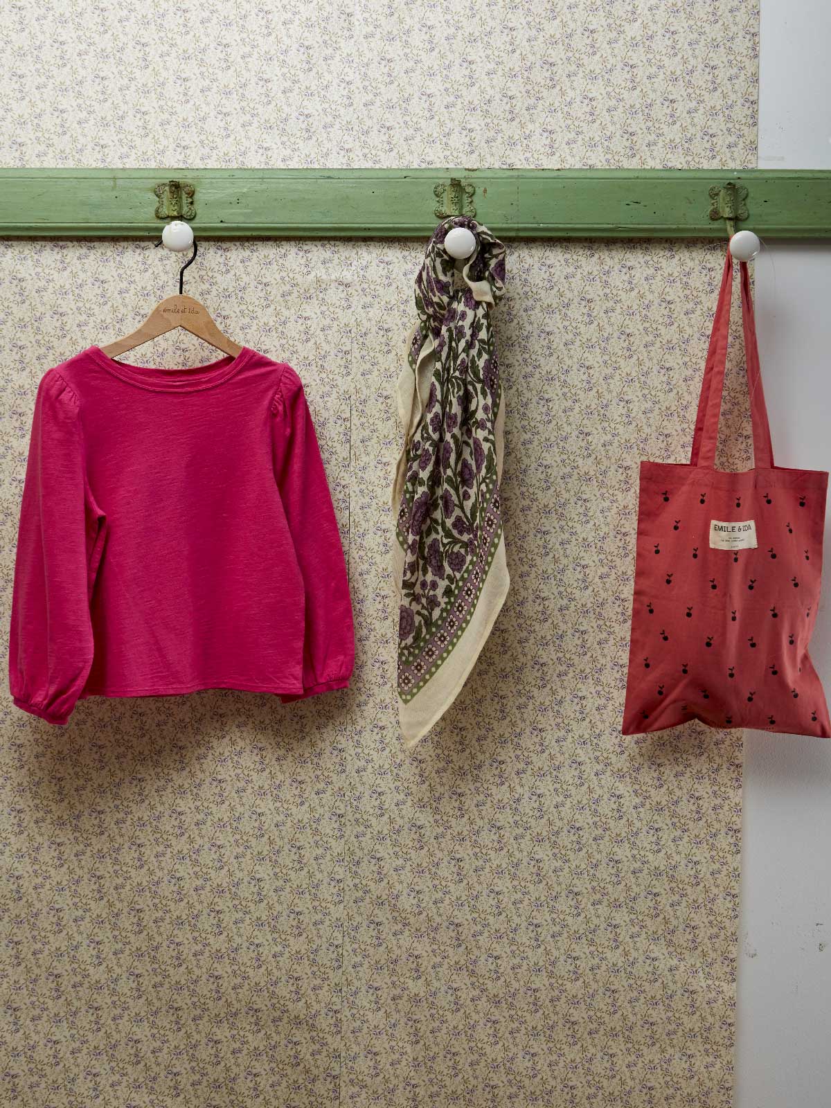 T-shirt coton bio fushia