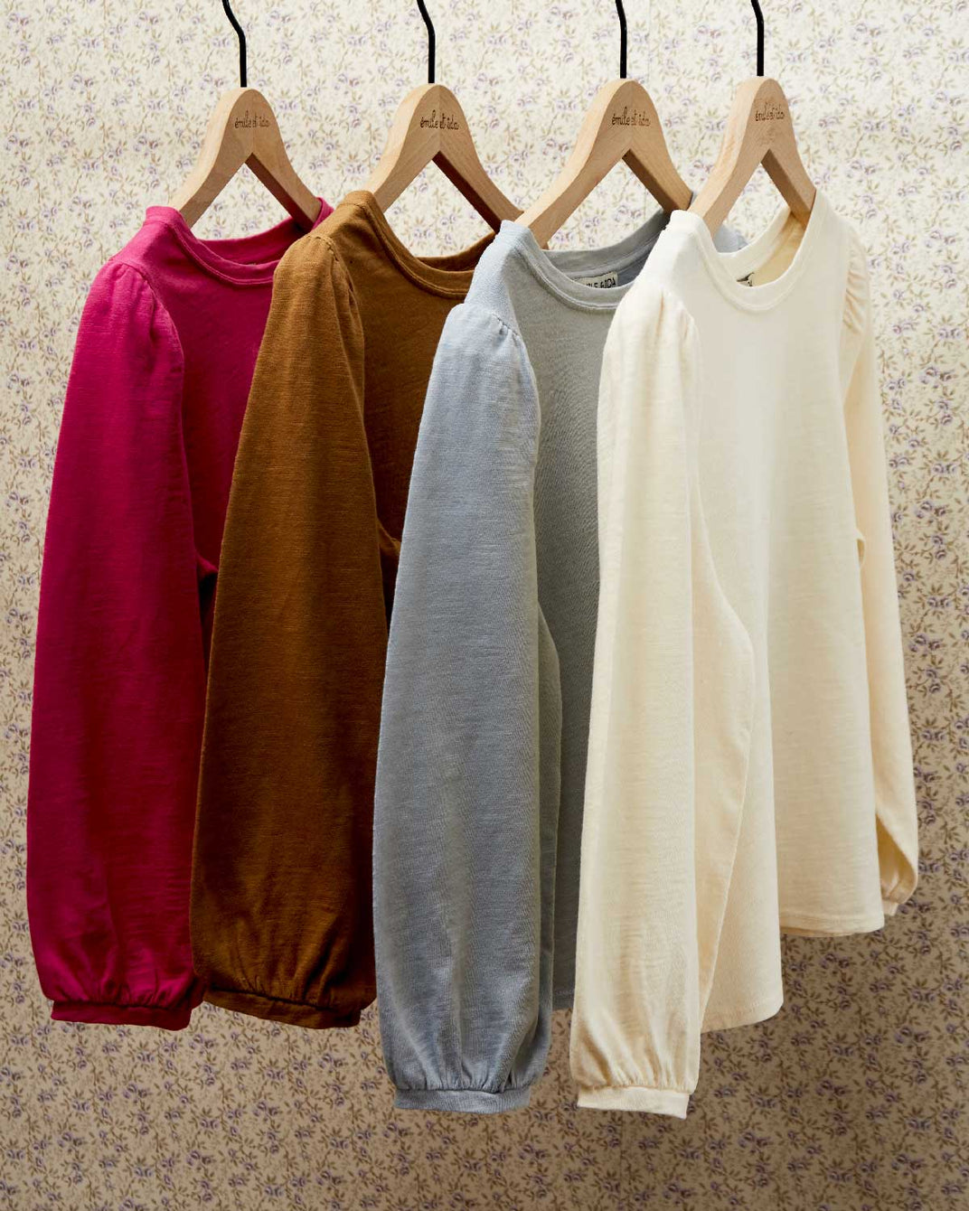 T-shirt fille coton bio écru